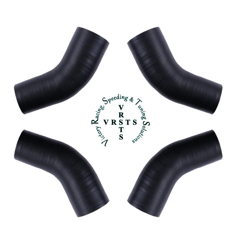 

4PLY 45°102mm Length 45 Degree Reduce Elbow Silicone Coolant Intercooler Hose lD 70 76 80 83 88 89 90 95 102 MM 1PC Matt Black 45-ID76-83mm