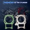 ECCPP New Cylinder Piston Ring Gasket for 2002-2020 for Honda for Recon 250 Compatible for Cylinder Piston Gasket Top End Kit 14761-HN6-000