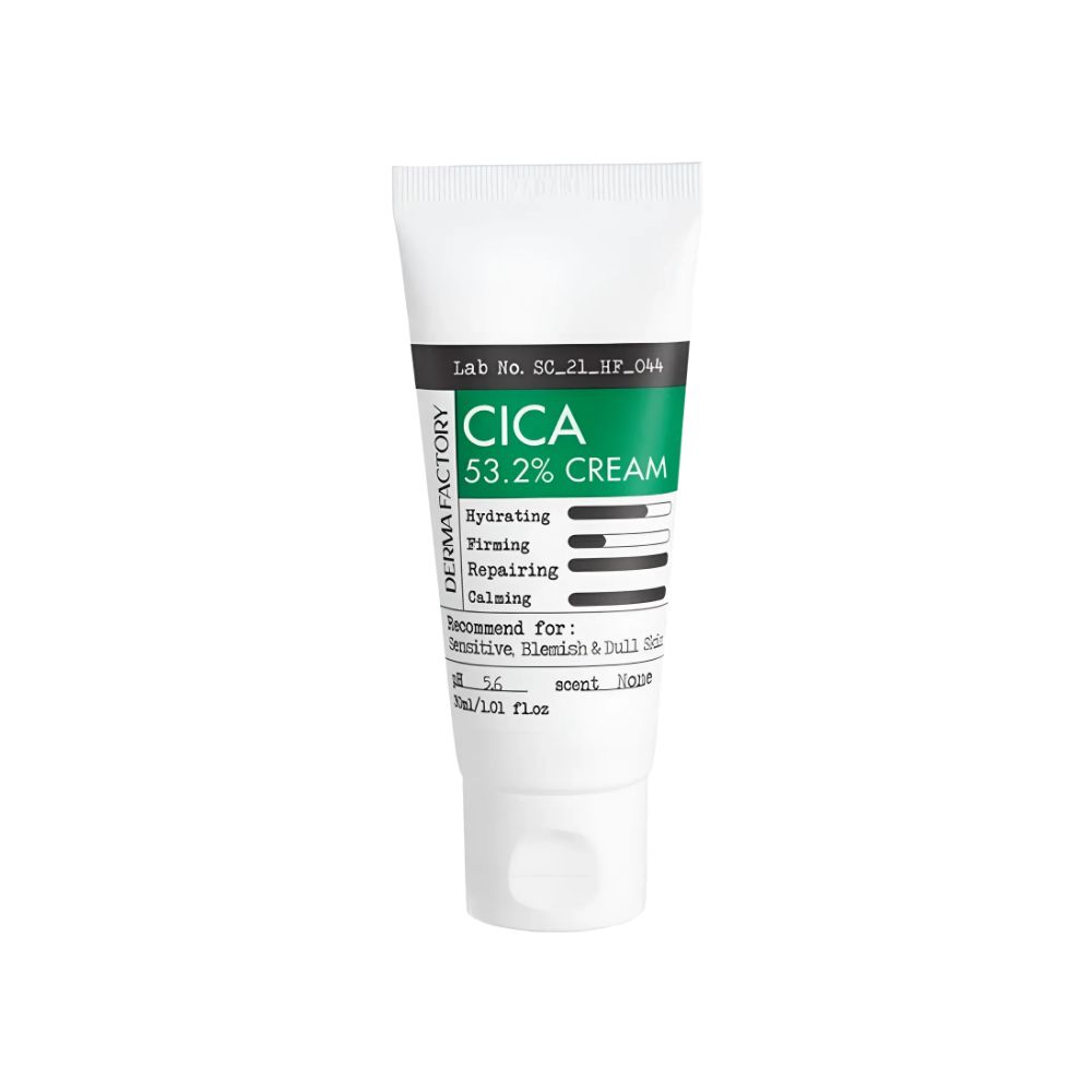 Derma Factory Cica 53.2% Cream Soothing & Skin Barrier Repair Care 30ml