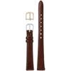 CREPHA 12mm Leather Lizard Watch Strap with Antibacterial and Odor-Resistant Finish, Brown, Buckle, and Tool Included, Sizes 11-12