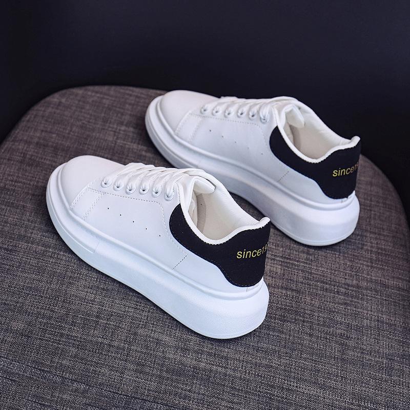 Luminous McQueen Little White Shoes for Women and Men 2 New Student Board Shoes for Couples Breathable Sports and Leisure Shoes Tide