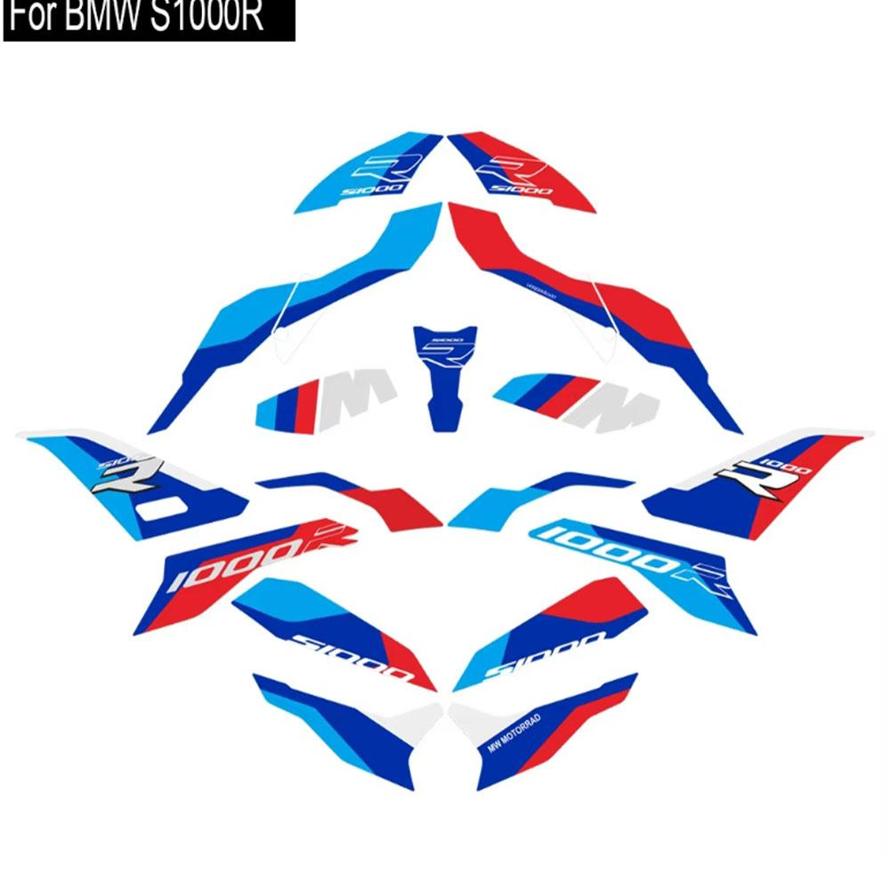 S1000R Motorcycle Body Fairing Protector Tank Knee Pad Stickers Decals For BMW S1000R S1000 R S1000 M M1000R 2021 2022 2023 2024