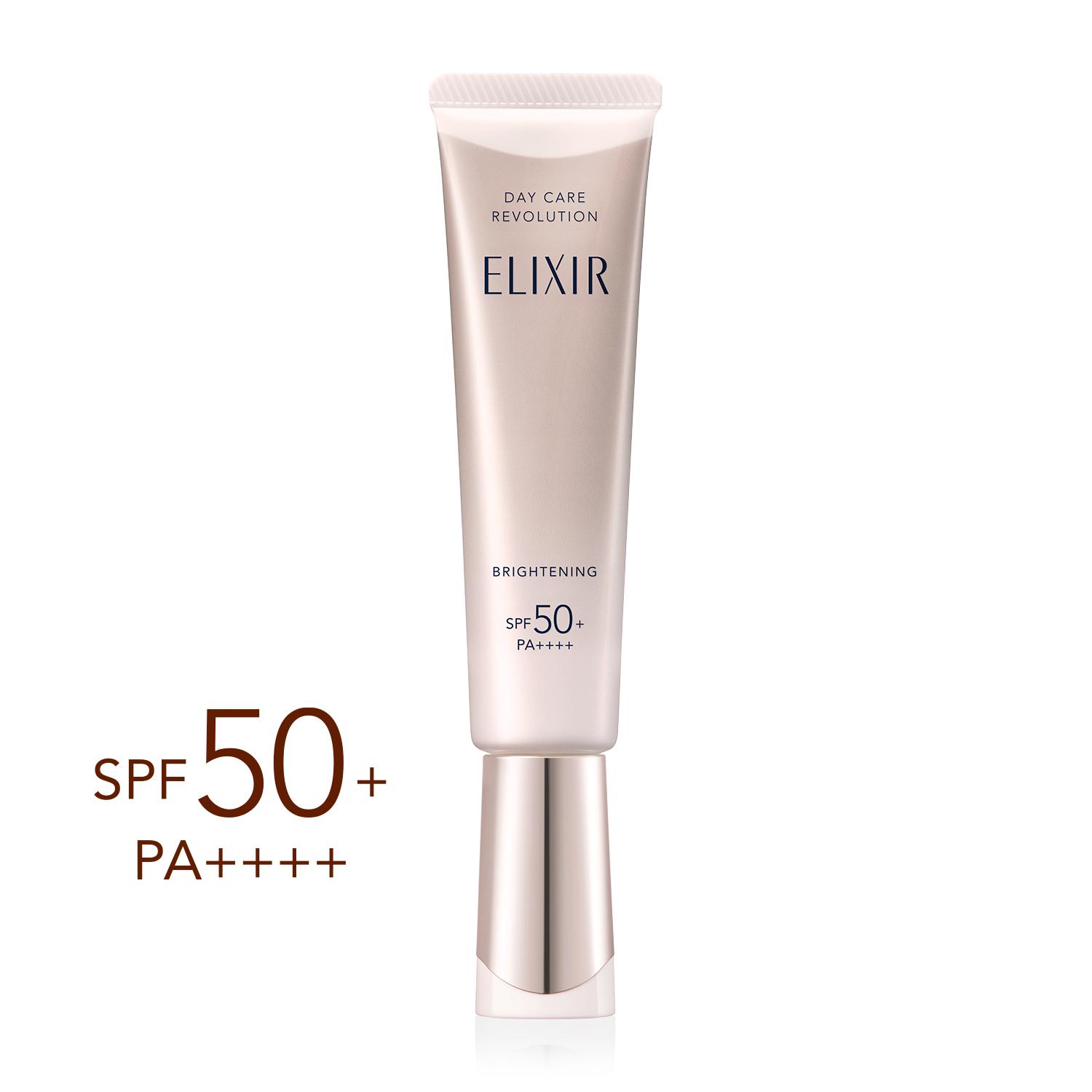 SHISEIDO ELIXIR White Day Care Revolution T+ SPF50 / PA ++++ дневная эмульсия с максимальной защитой от солнца, 35 мл