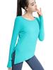 New Autumn/Winter Quick-Dry Slimming Long Sleeve Pilates Yoga Top – Versatile and Flattering Round Neck Sportswear