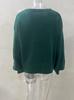 Spring 2025 European & American Women's Christmas Knitwear Round Neck Long Sleeve Pullover Sweater