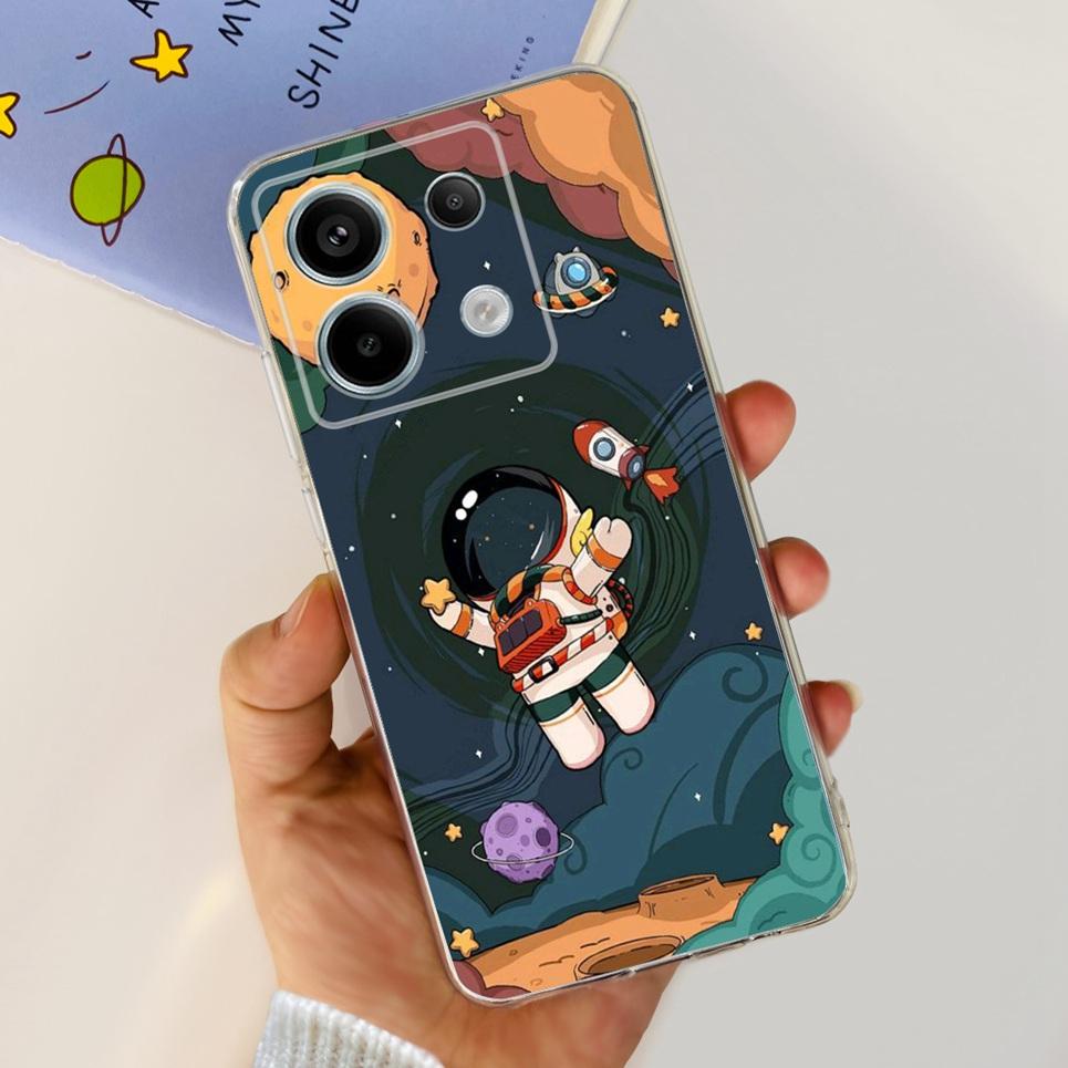 Transparent Cover For Fundas Xiaomi Poco X6 Pro 5G M6 Pro Case Lovely Luxury Colorful Butterfly Design Casing For Poco M6 Pro 5G