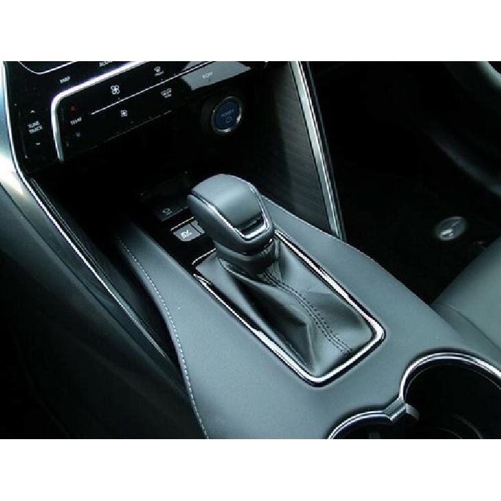 Interior Gear Shift Panel Cover Black Frame For -2024 Toyota Harrier Venza