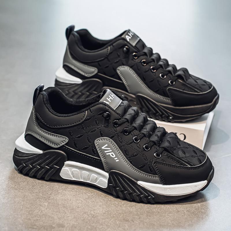 Men Chunky Sneakers Fashion Platform Walking Shoes Male Thick Sole Casual Sneaker Anti-Slip Trend Outdoor Sports Running Shoes