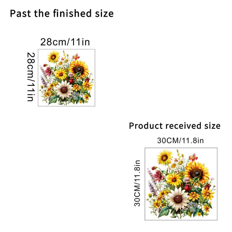 Sunflower Bathroom Toilet Sticker Wc Closestool Wall Sticker Self Adhesive Mural Beautify Flower Home Decoration Decals