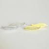 Huitan Delicate Feather Design Hook Earrings  Color/Gold Color Trendy Accessories for Women Contracted Metal Leaf Jewelry