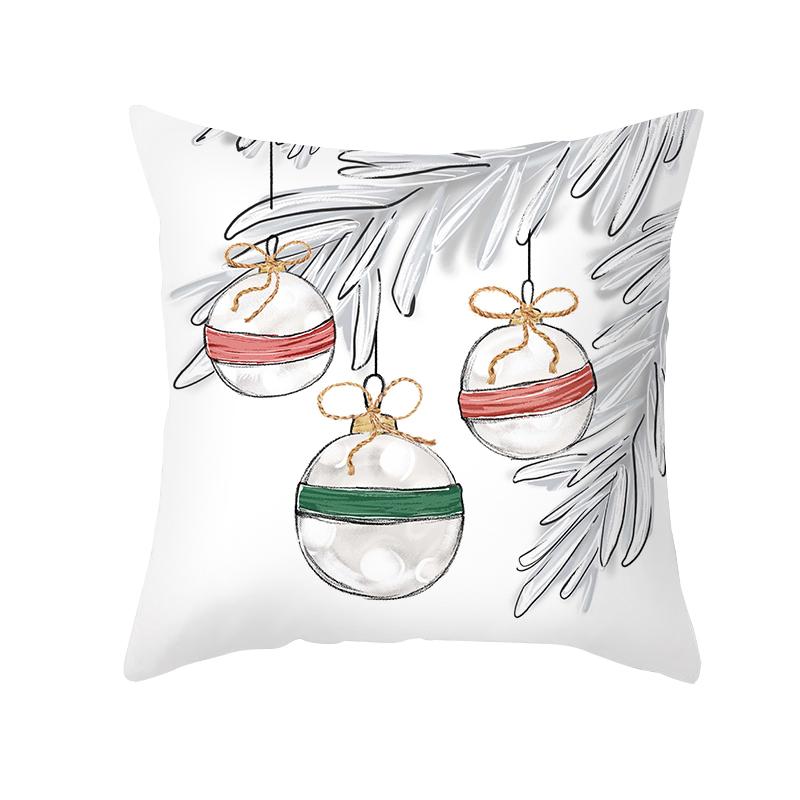 Christmas Home Decoration Pillowcases  Tree Elk Snowman Print  Sofa  Ornaments Holiday Gifts