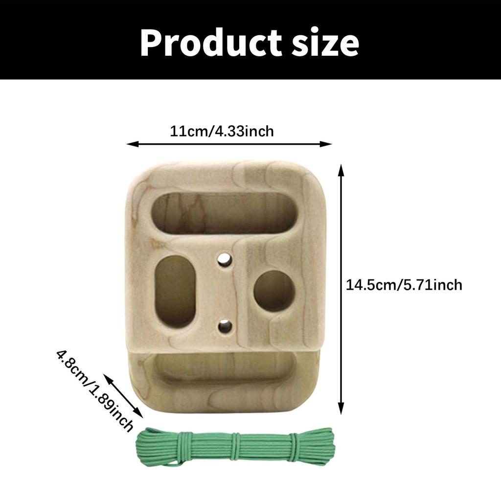 Pocket Small Wood Hangboard Forearm Exerciser Portable Climbing Training Board Finger Grip Strengthener Enduring