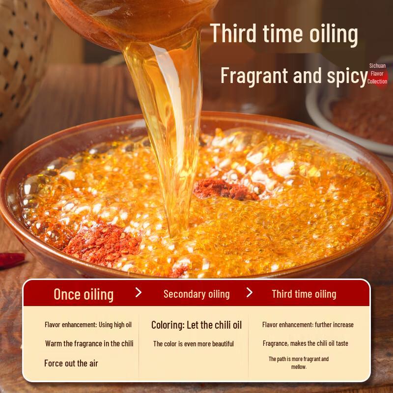 Shu Weiji Reduziertes Salz Sichuan Chiliöl