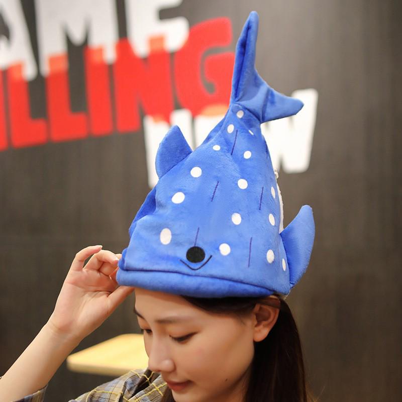 Shark Hat Sand Sculpture Halloween Cartoon Headgear - Funny Gift for All Ages