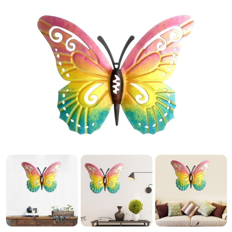 Unique Butterfly Wall Art Sculpture Butterfly Wall Ornamentation Butterfly Status for Bedroom Cabinet Porch Lawn Fence