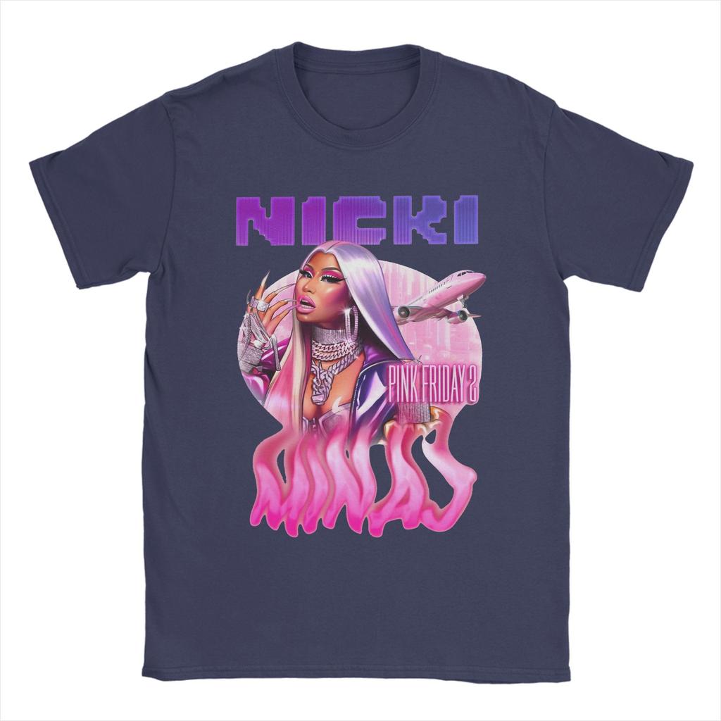 Nicki Minaj Queen of Rap T Shirts Rapper Singer Music Pure Cotton Clothes Funny Short Sleeve Round Neck Tees Printed TShirt