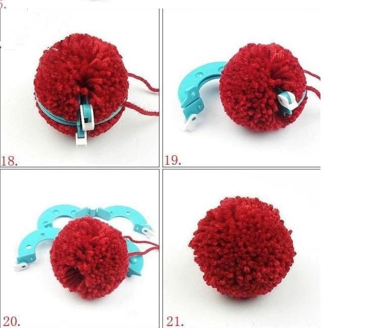 Wollstrickwerkzeug Pompon-Strickgerät Pompon-Ball-Gerät Wollherstellungsgerät Haarbällchen-Gerät/Ballherstellungs-Karton