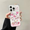 Japanese Cartoon Strawberry R-Rilakkuma Wireless Charging  Case for iPhone 17 Air 16 15 14 13 12 11 Pro Max Acrylic Hard Cover