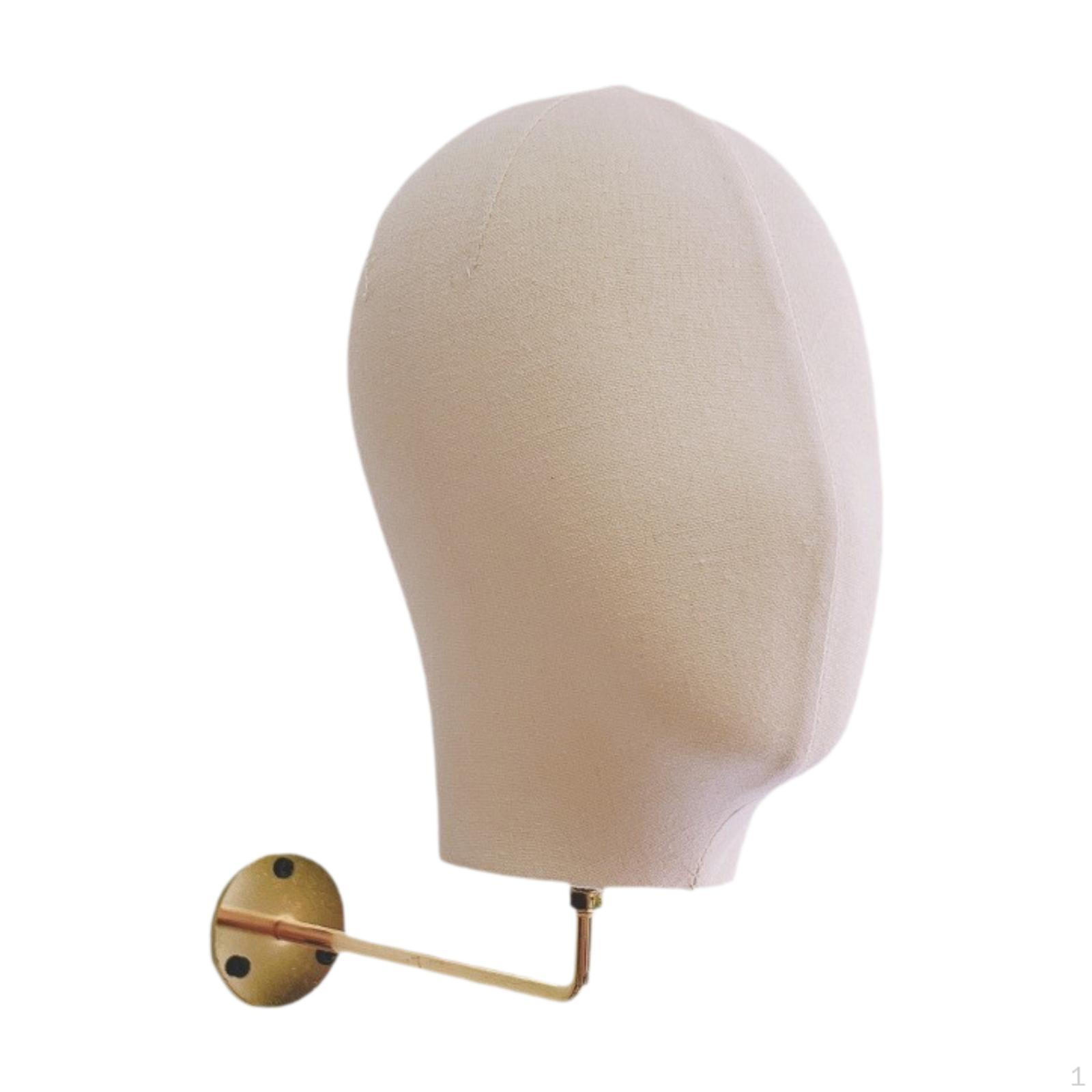 

Stylish Wall-Mounted Wig Holder for Hats And Headwear White Gold