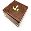 Pocket Sundial Compass, Both Side Handwork On The Sundial Bird with Wooden Box.