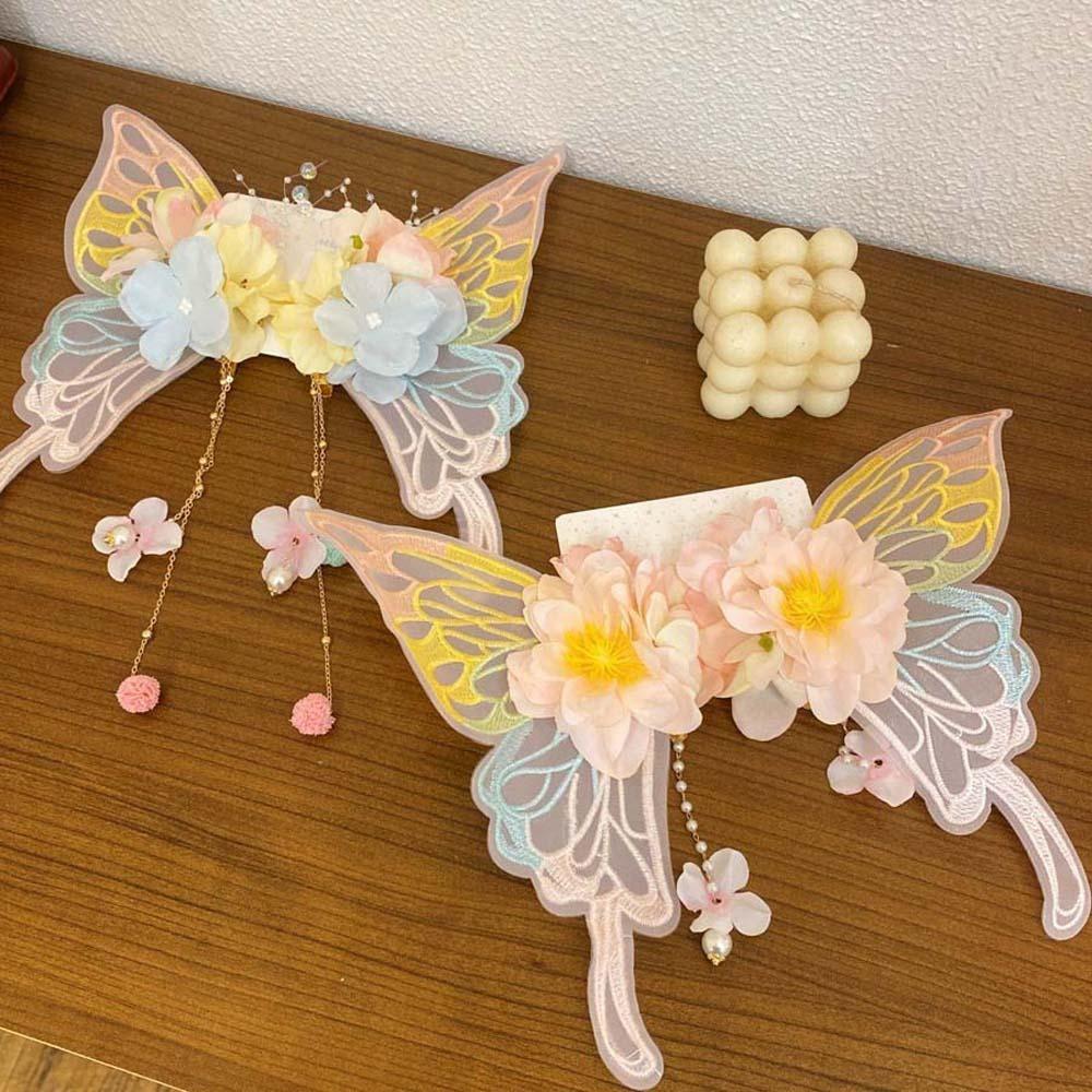 Kawaii Butterfly Fairy Hair Hoop Sweet Elf Ear Headband Princess Headband Flower Headband  Party