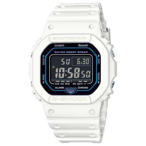 

Casio G-Shock Sci-Fi World Smartphone Link Watch, White/Black, DW-B5600SF-7, Men s, Overseas Model