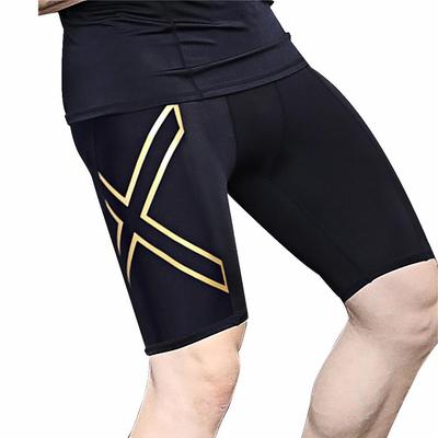 2023 Herren Atmungsaktive Kompressions-Lauf-Tights, Feuchtigkeitstransportierende Fitnesshose, Marathon-Shorts