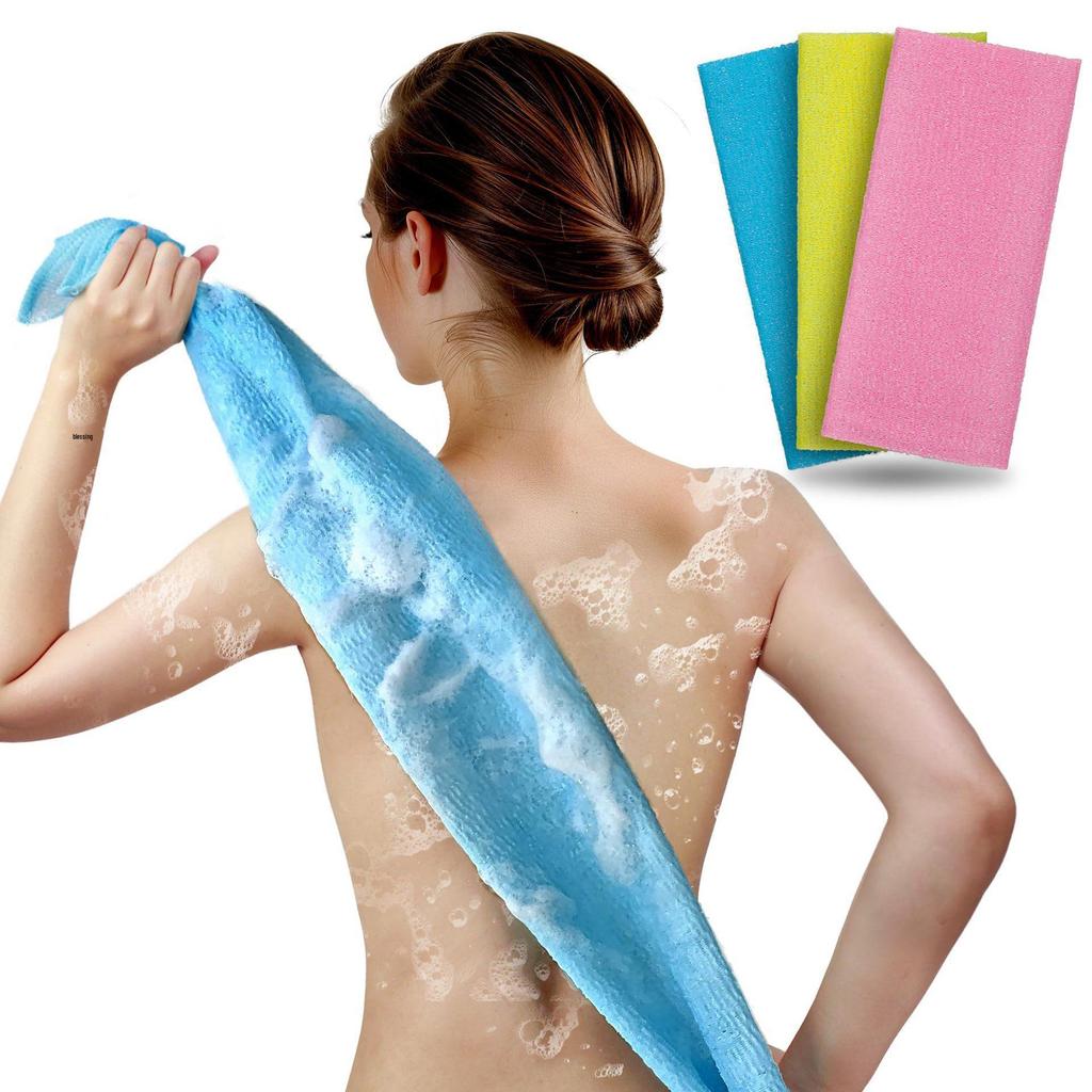 Korean Style Exfoliating Towel - African Net Sponge Bath & Shower Back Scrubber