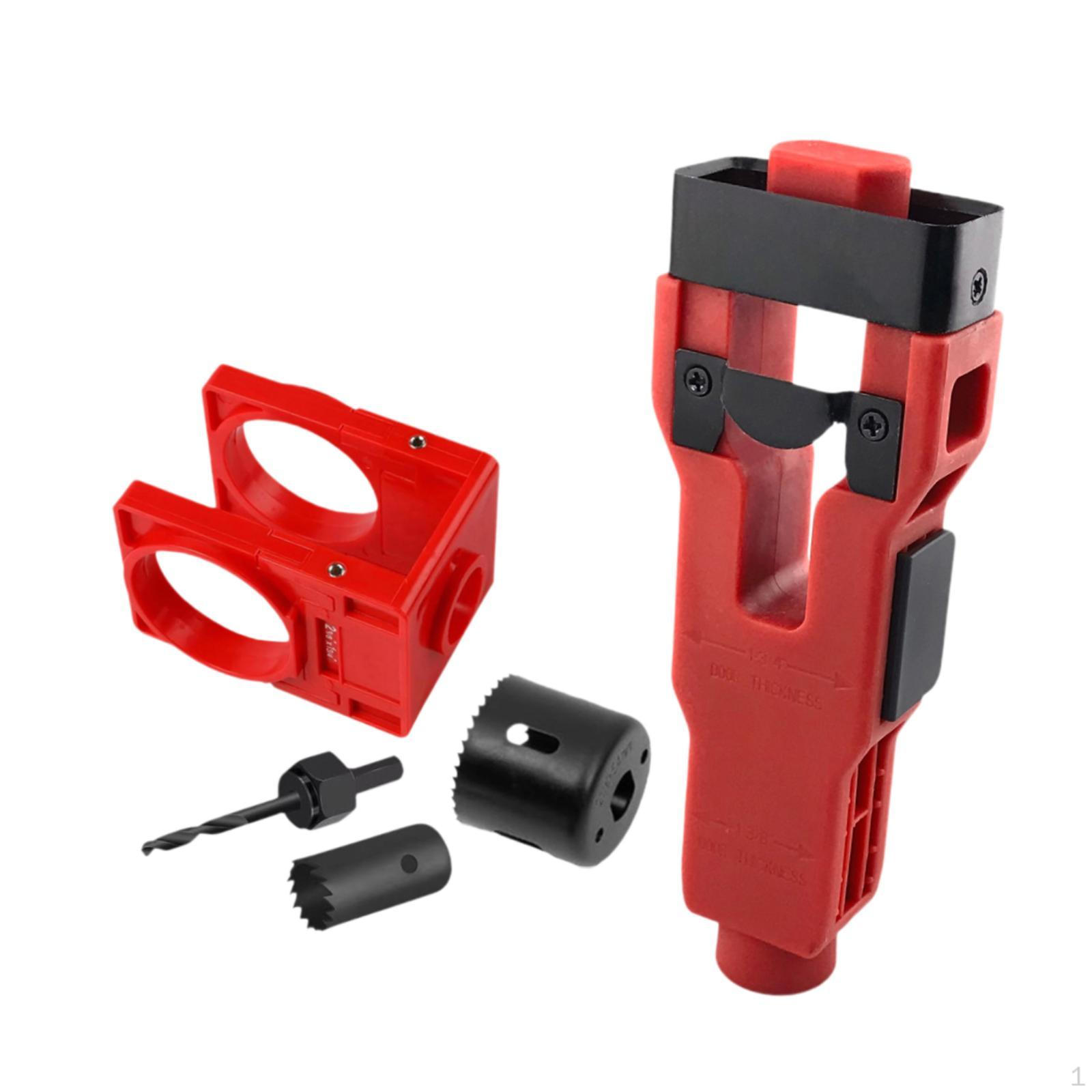 

Door Latch Installation Kit Mortise Tool Easy for Wooden Doors червоний