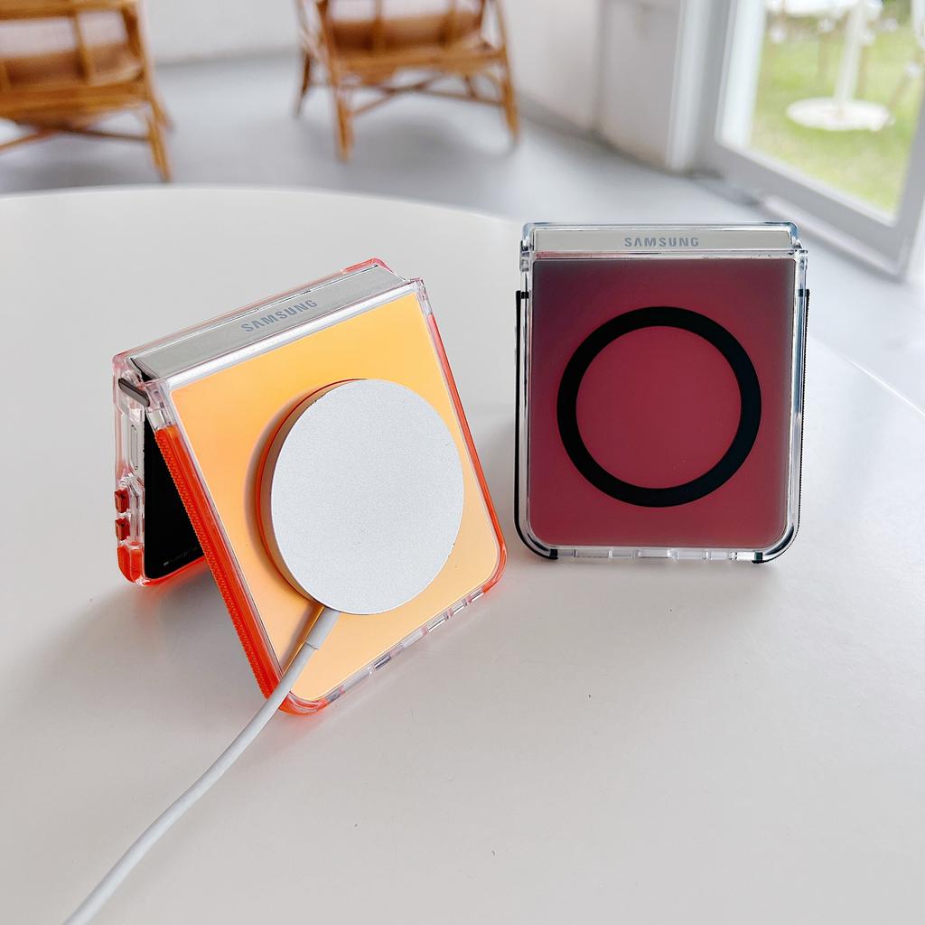 Suitable for Samsung Up and Down Folding Z FLIP 4 5 6 7 Gradient Chameleon High End Colorful Shell