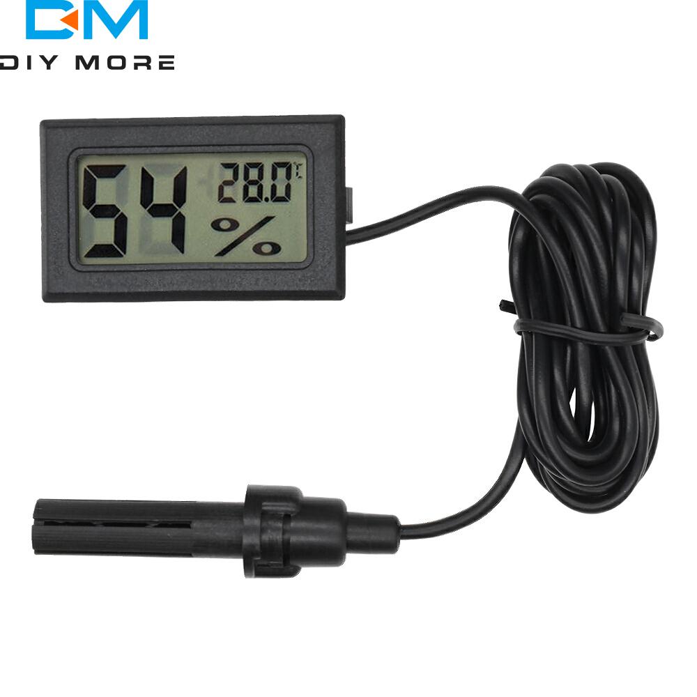 Mini cyfrowy miernik wilgotności termometr higrometr wskaźnik czujnika LCD temperatura lodówka monitorowanie akwarium wyświetlacz kryty