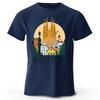Barcelona Welcomes You To Cotton Short Sleeved Street Trendy Plus Size Tops Men Loose Fashionable Quick Drying Casual Tshirts