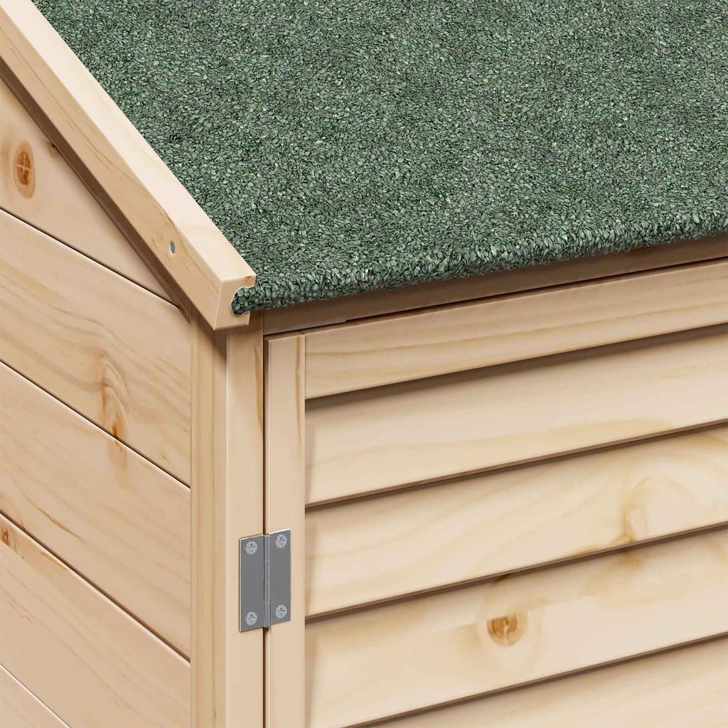 Garden Shed Natural 59 x 56 x 176 cm Solid Spruce Wood