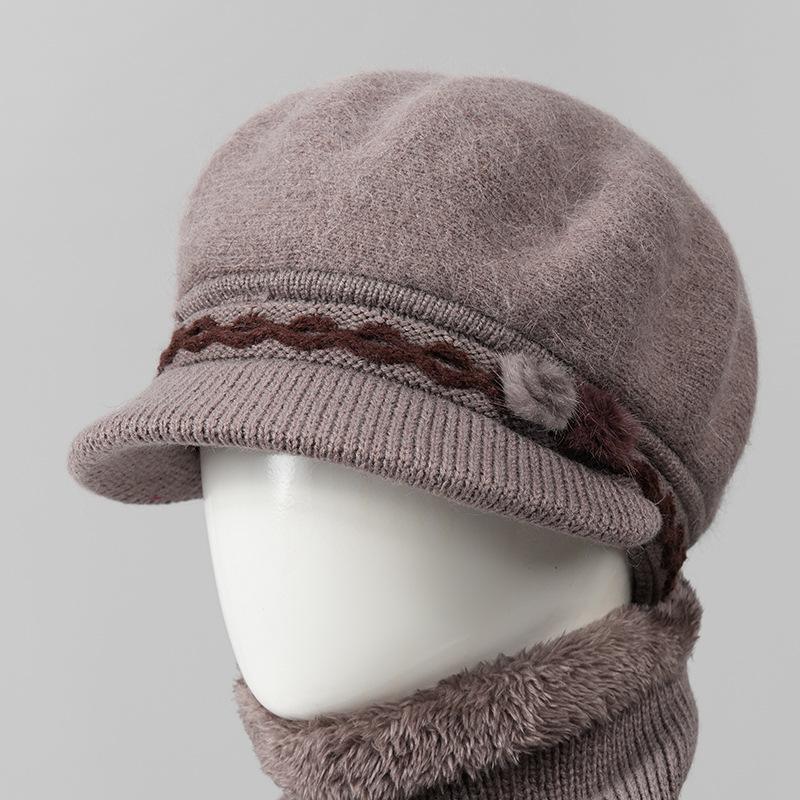 Mom Hat Female Winter Warm Old Man Granny Day Old Woman Knitted Wool Hat