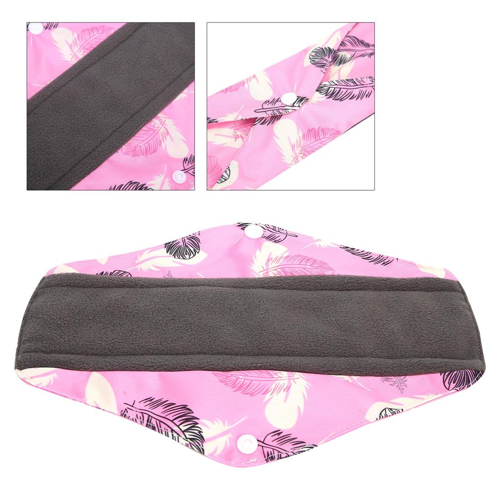 Cloth Menstrual Pads Washable Reusable Bamboo Charcoal Sanitary Pads Heavy Flow Overnight useS