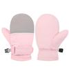 Zipper-Free Wrist Closure Snow Gloves Thermal Insulation Winter Sports Gloves  For Boys Girls