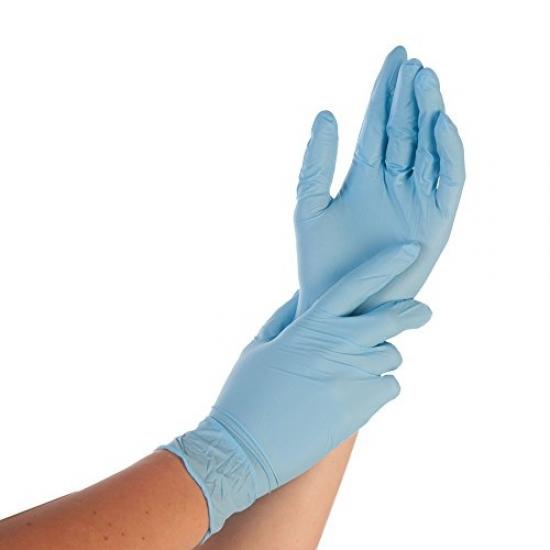 FRANZ MENSCH HYGOSTAR DIAMOND GRIP LOT DE 50 GANTS EN NITRILE NON Poudres Noirs 8m 24 Cm Texture Diamant Extra Fortsepais 91523194
