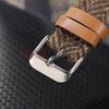 18mm 20mm 22mm Vintage Cowhide Tweed Nylon Strap Quick Release Weave Bracelet Smartwatch Watch Band for Omega for Seiko