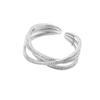 Adjustable Intersecting Lines Ring: Versatile and Fashionable Women's Statement Index Finger Ring