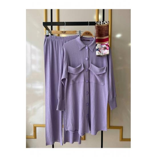 Costume Pantaloni Costum Hijab Dublu Buzunar