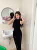 2026 Spring/Summer Elegant Sleeveless High Neck Slim Fit Dress with Back Slit for Women