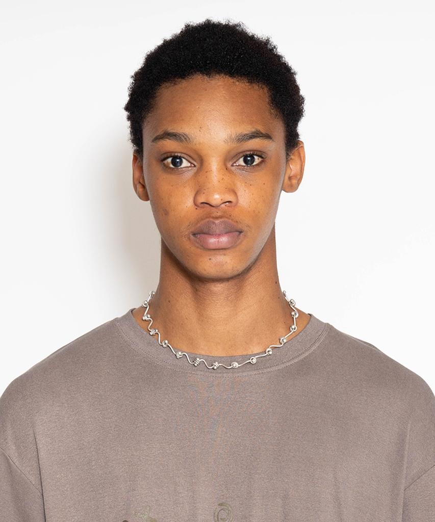 Towtow Archive Arbor Note Necklace Silver
