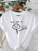 Europäische Größe Lustiges Grafik- & Buchstabendruck Casual T-Shirt, Rundhals Kurzarm Oberteil für Frühling & Sommer, Damenbekleidung
