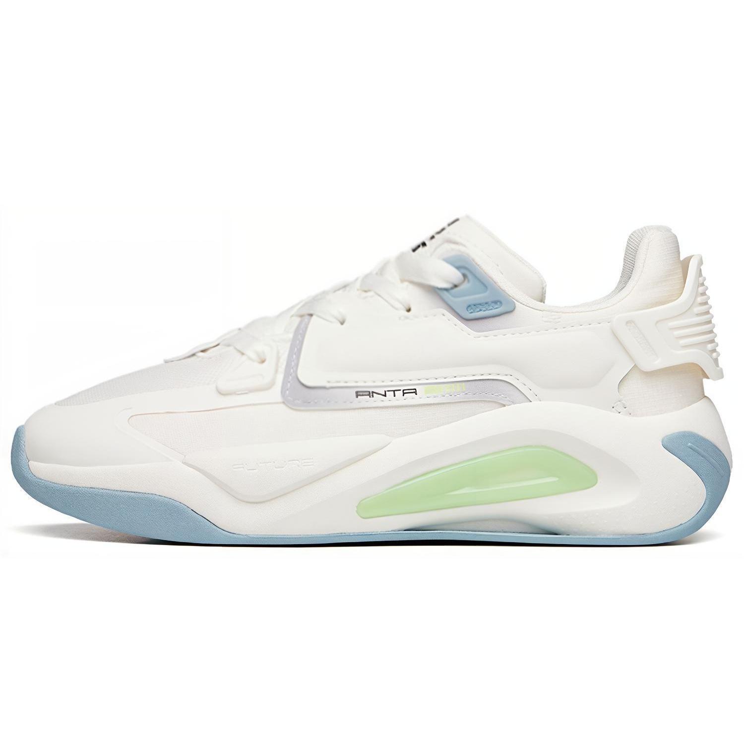 ANTA Life Series Sneakers  White Blue  Men s 112118083S-1 EU 44.5