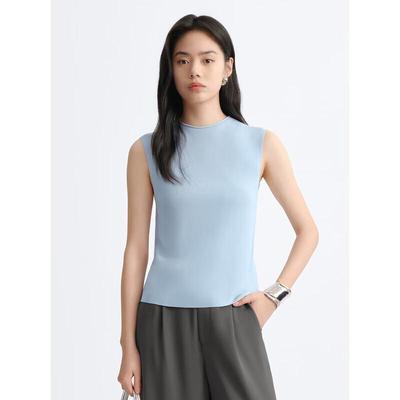 PEACEBIRD Women's Seamless Knit Slim-Fit Vest