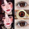 Millcreek  Red Contact Lens Yearly 2Pcs Cosplay Anime Lens Daring Web Series Red/Green Lense for Eyes 14.5mm
