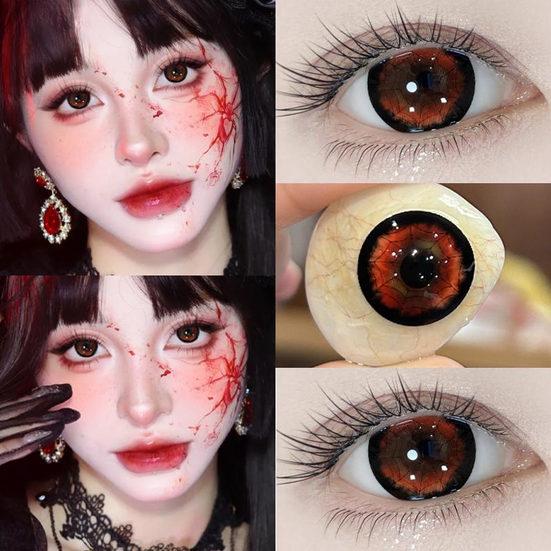 

Millcreek Красные контактные линзы Годовые 2 шт. Косплей Аниме Линзы Дерзкие Веб-сериал Красные/Зеленые линзы для глаз 14,5 мм 0.00 красный