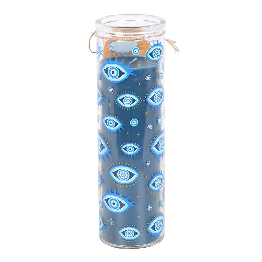 Something Different White Rose All Seeing Eye Tube Candle