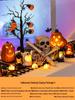 Halloween Glow-in-the-Dark Pumpkin Lantern Set for Party Decorations