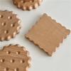 New Creative Biscuits Wooden Cup Mat Natural Wooden Tea Cup Mat Mugs Milk Cups Coffee Cup MatsCup Trays Heatproof Pads Placemat